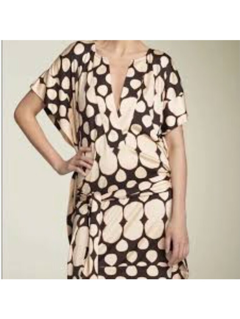 Diane von Furstenberg Tuvallu Kimono Dress patterned dress size XL